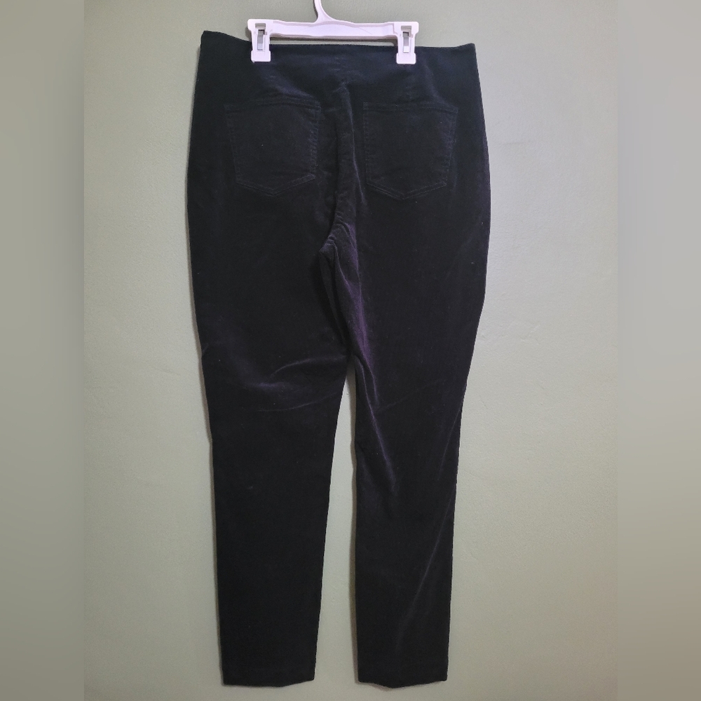 J. Peterman Black Velvet Pants – Size 12 - Picture 3 of 4